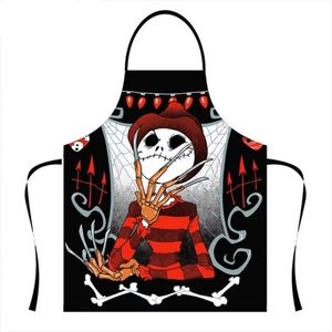 Jack skellington full front bib apron.